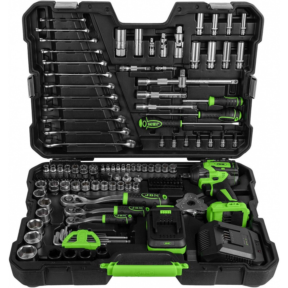 152-OS. 1/2"+3/8"+1/4" TÖÖRIISTAKOMPLEKT 4-32MM +800NM 1/2" LÖÖKMUTRIKEERAJA JBM