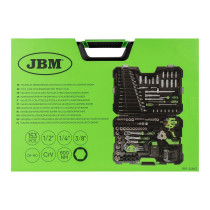 152-OS. 1/2"+3/8"+1/4" TÖÖRIISTAKOMPLEKT 4-32MM +800NM 1/2" LÖÖKMUTRIKEERAJA JBM