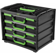 4-OS. SAHTEL-SEKTSIOONIDEGA KAST, 377X265X310MM JBM*