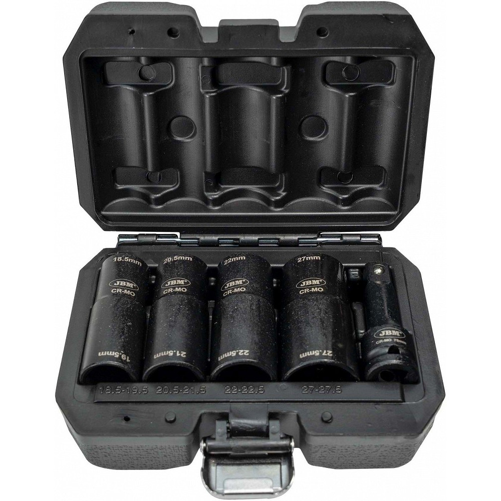 5-OS. KAHEPOOLSED VELJEPADRUNID 1/2", 18,5/19,5-20,5/21,5-22/22,5-27/27,5MM JBM