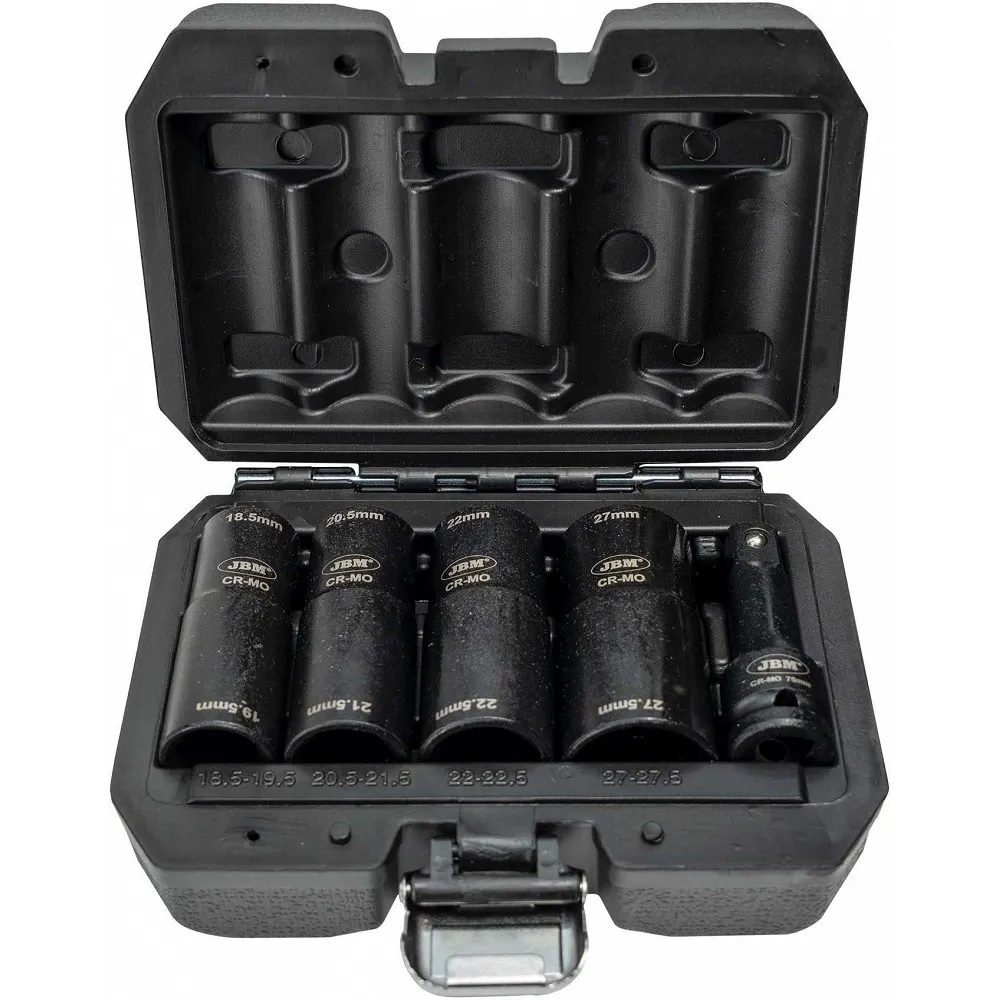 5-OS. KAHEPOOLSED VELJEPADRUNID 1/2", 18,5/19,5-20,5/21,5-22/22,5-27/27,5MM JBM