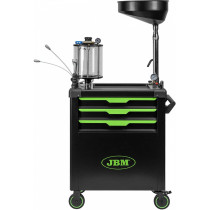 ÕLIVAHETUSE KÄRU ÕLIKOGUJA-IMUR 80L, KLAASANUMAGA 10L, 3-TÖÖRIISTASAHTLIT JBM*