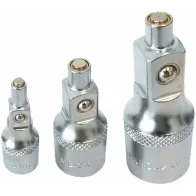 3-OS. MAGNETADAPTERITE KOMPLEKT 1/4"+3/8"+1/2" TRIUMF
