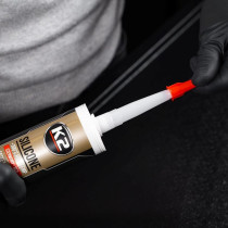 K2 SILICONE RED SILIKOONHERMEETIK PUNANE +300°C 300G/PADRUN