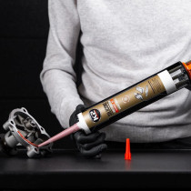 K2 SILICONE RED SILIKOONHERMEETIK PUNANE +300°C 300G/PADRUN