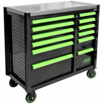 TÖÖRIISTAKÄRU TÜHI, 12 SAHTLIT KITSAS+LAI, KITSAS KÜLG PERFOGA, INOXPLAAT JBM