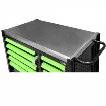 TÖÖRIISTAKÄRU TÜHI, 12 SAHTLIT KITSAS+LAI, KITSAS KÜLG PERFOGA, INOXPLAAT JBM