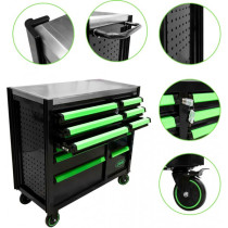 TÖÖRIISTAKÄRU TÜHI, 12 SAHTLIT KITSAS+LAI, KITSAS KÜLG PERFOGA, INOXPLAAT JBM