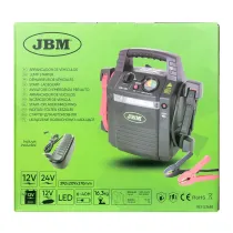 KÄIVITUSABI "JUMP STARTER" 12/24V 1500A/3000A + LED VALGUSTI JBM*