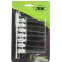 7-OS. 3/8" PIKKADE KUUSKANT PADRUNOTSIKUTE KOMPL. 4-10MM, KUUL, SIINIL JBM*