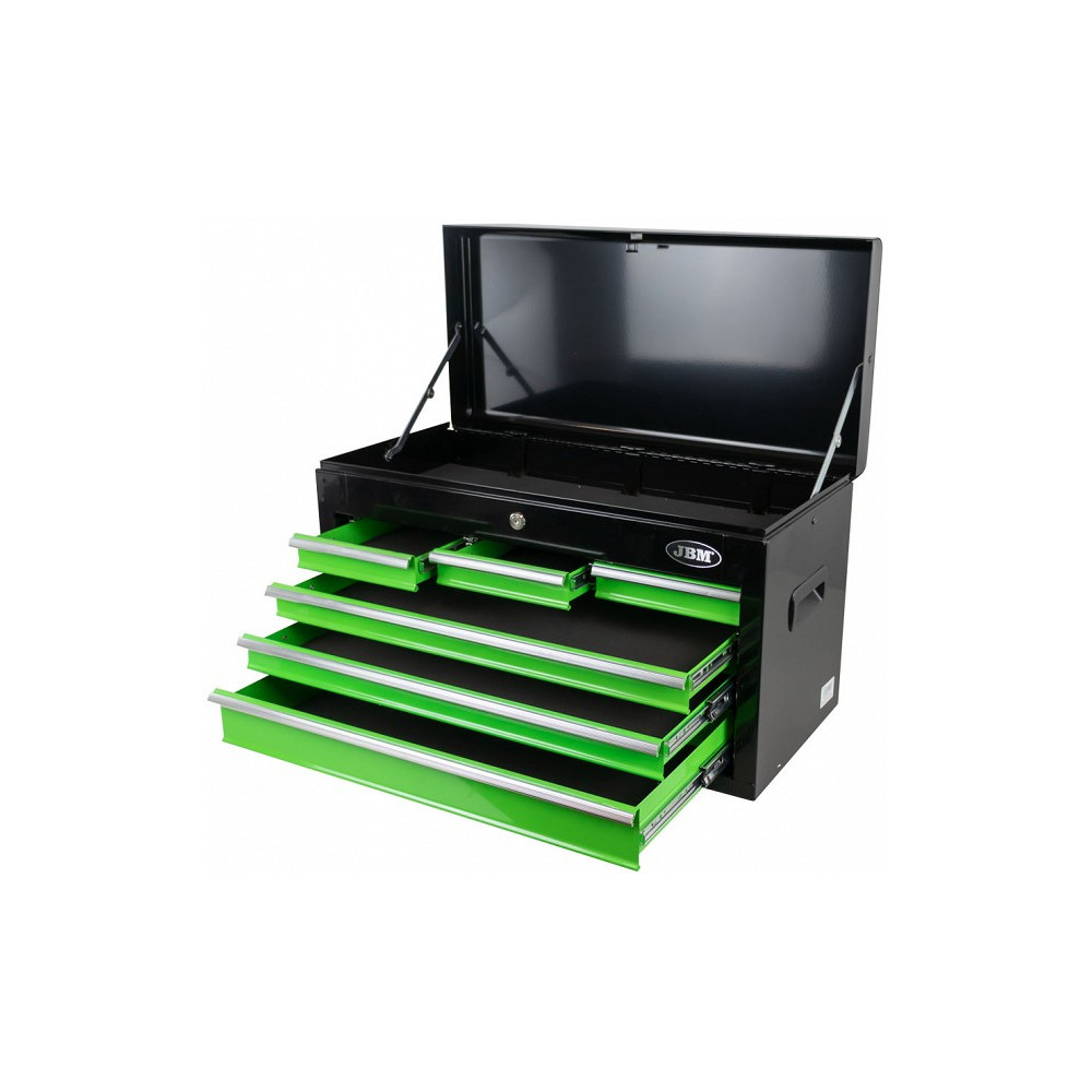 6-SAHTLIGA + HINGEDEL KAANEGA TÖÖRIISTAKAST 660X307X377MM JBM