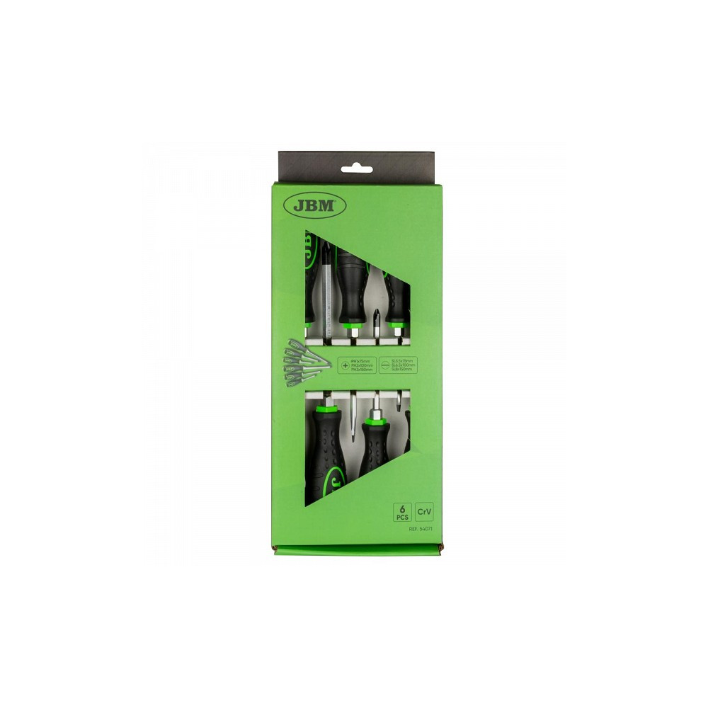 6-OS. LÖÖKKRUVIKEERAJATE KOMPLEKT PH-PZ, MV "J-GRIP" JBM*