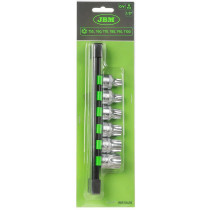 6-OS. 1/2" AVAGA MADALATE TORX OTSIKUTE KOMPLEKT T55-T100 JBM