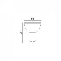 230V PIRN LED GU10 9W PREMIUM 900LM NEUTRAALVALGE 4000K 50X55MM A+ PREMIUM KOBI