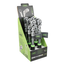 1/2" TELESKOOP TIRRVÕTI 72H 350-490MM,180° PÖÖRDUV PEA, SATIN CR-VAN JBM