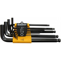 10-OS. XL L-KUUSKANTVÕTMETE KOMPL. 1,5-12MM, PIKAD, KUULOTSAGA TRIUMF