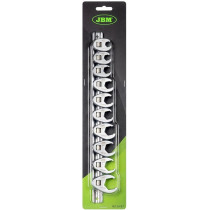 10-OS. LÕHIKSILMUS OTSADE KOMPLEKT 10-22MM, 3/8" ADAPTERIAVAGA, METALLSIINIL JBM