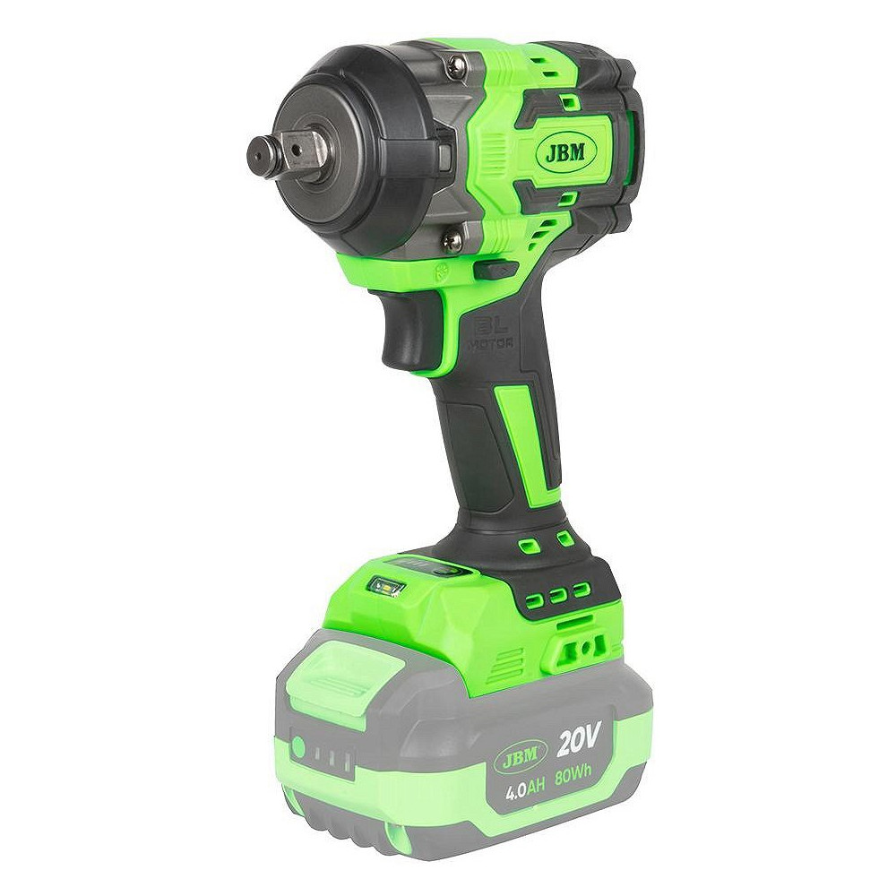 20V AKULÖÖKMUTRIKEERAJA 1/2" "COMPACT" MAX 550/800NM, HARJAVABA, KERE +2,0AH AKU JBM