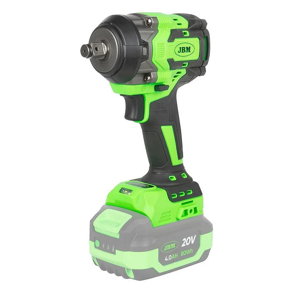 20V AKULÖÖKMUTRIKEERAJA 1/2" "COMPACT" MAX 550/800NM, HARJAVABA, KERE +2,0AH AKU JBM