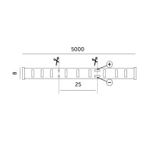 12V LED RIBA TRAMO 320COB NEUTRAALVALGE 4000K IP20 5M KOBI