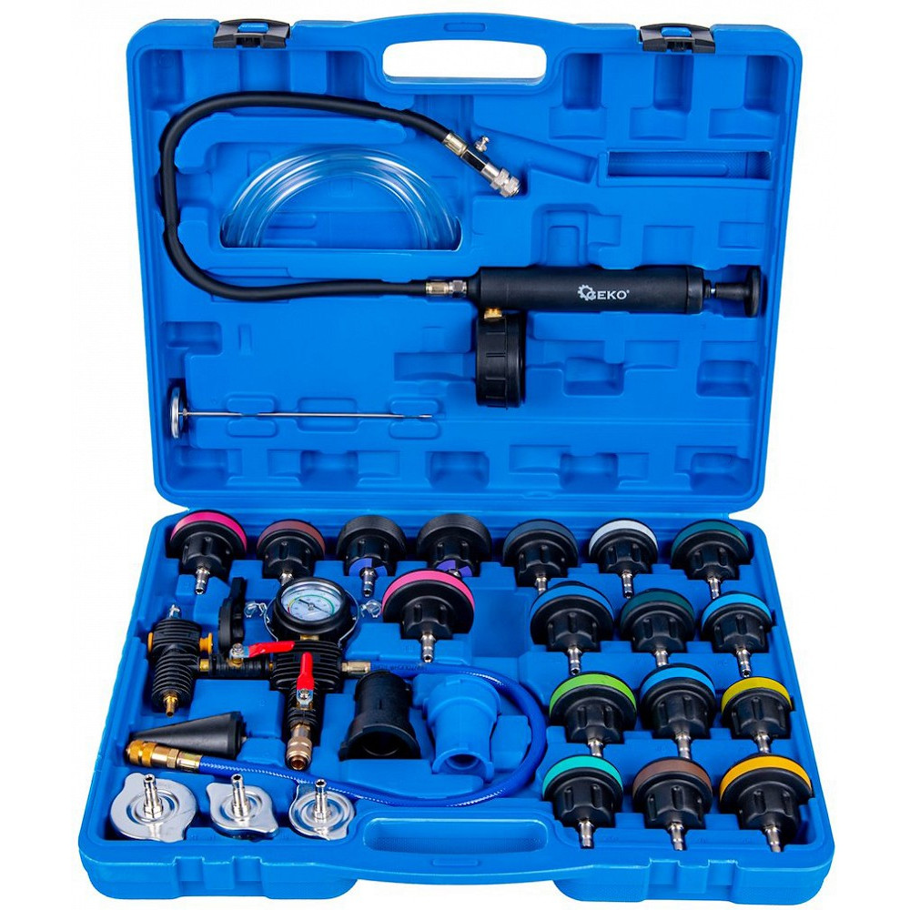 28-OS. RADIAATORI/JAHUTUSSÜSTEEMI TESTIMISE/TÄITMISE STARDIKOMPLEKT GEKO