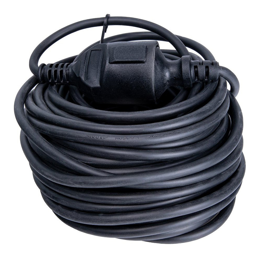 PIKENDUSJUHE RULLIS (JÄTKU) 20M 3X2,5MM2/ IP44, 16A KELTIN