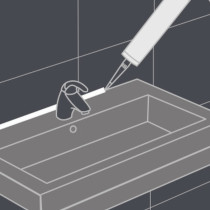 K2 SILO SANITARY SILICONE GREY SANITAARSILIKOON HALL 300ML/PADRUN