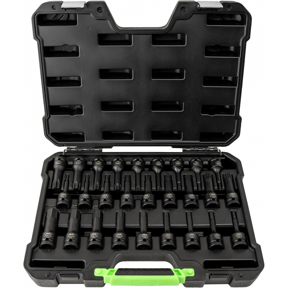 27-OS. PIKKADE LÖÖKOTSIKUTE KOMPL. HEX 5-19MM, TORX T25-T80, 12-TÄHIK M5-M18 JBM*