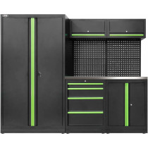 TÖÖKOJA TÖÖKOHA 13-MOODULIT INOX LAUD 2410X620X1950MM JBM*