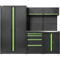 TÖÖKOJA TÖÖKOHA 13-MOODULIT INOX LAUD 2410X620X1950MM JBM*