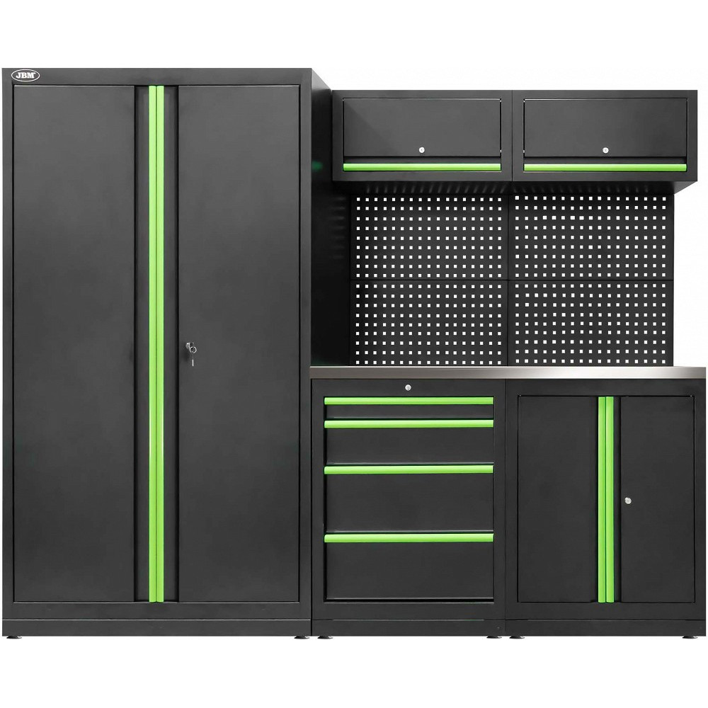 TÖÖKOJA TÖÖKOHA 13-MOODULIT INOX LAUD 2410X620X1950MM JBM*