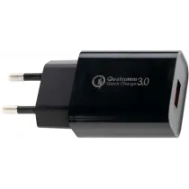 18W KIIRLAADIJA "QUALCOMM QUICK CHARGE 3.0" 230V-9V/2A JBM*