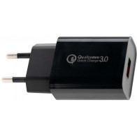 18W KIIRLAADIJA "QUALCOMM QUICK CHARGE 3.0" 230V-9V/2A JBM*