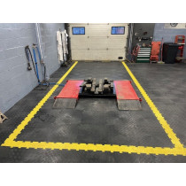 TÖÖKOJA PÕRANDAKATTE/PÕRANDAMOODULI KOLLANE RIBA, 500X120MM ARTPLAST