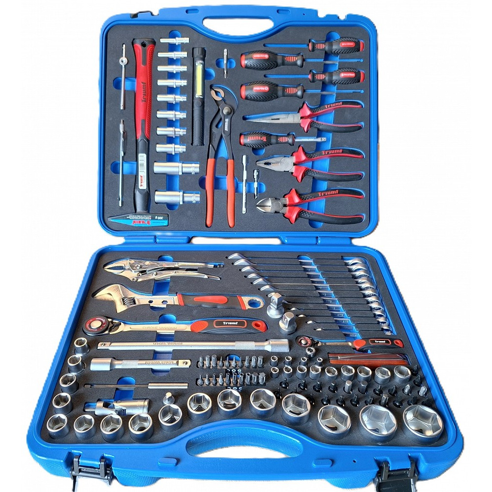 123-OS. 1/2"+1/4" TÖÖRIISTAKOMPLEKT 4-32MM PREMIUM FOAM TRIUMF*