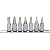 7-OS. 1/4" TORX PADRUNOTSIKUTE KOMPL. T10-T40, SIINIL KS TOOLS