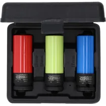 3-OS. ÕHUKESTE VALUVELJEPADRUNITE KOMPL. 1/2" (17/19/21MM) KS TOOLS