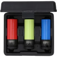 3-OS. ÕHUKESTE VALUVELJEPADRUNITE KOMPL. 1/2" (17/19/21MM) KS TOOLS