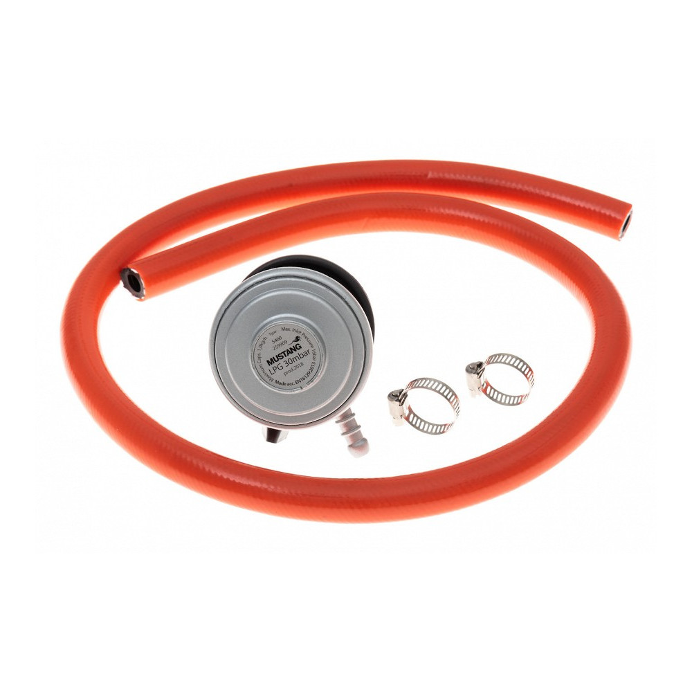 GAASIGRILLI REDUKTOR (SURUKORK KINNITUS) 30BAR+VOOLIK 1M KOMPL. MUSTANG