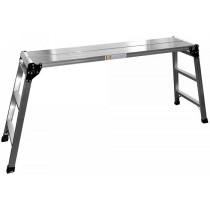 KOKKUPANDAV TÖÖPLATVORM ALUMIINIUMIST 140X30CM KÕRGUS 80CM JBM