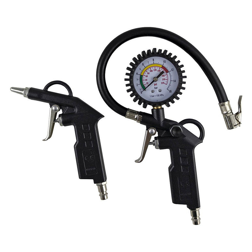 2-OS. ÕHUKOMPLEKT, REHVIPUMPAMISE PÜSTOL 0-12BAR + SURUÕHUPÜSTOL "HOBBY" JBM'*