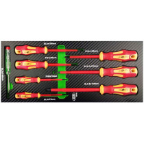 8-OS. VDE KRUVIKEERAJATE + INDIKAATOR KOMPLEKT, PU-PANEELIS JBM