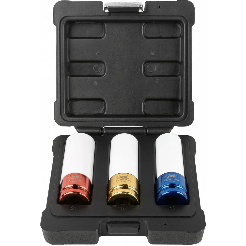 3-OS. VALUVELJE LÖÖKPADRUNITE KOMPLEKT 17/19/21MM 1/2" JBM