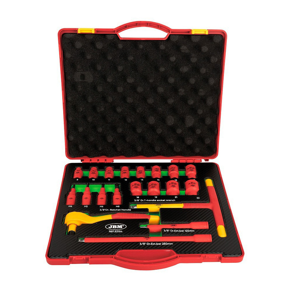 20-OS. 3/8" VDE/1000V PADRUNVÕTMETE+OTSIKUTE STARDIKOMPLEKT JBM*