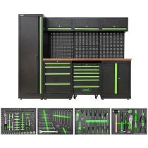 TÖÖKOJA TÖÖKOHA 18-MOODULIT 172-OS. TÖÖRIISTADEGA 2640X500X1950MM JBM*