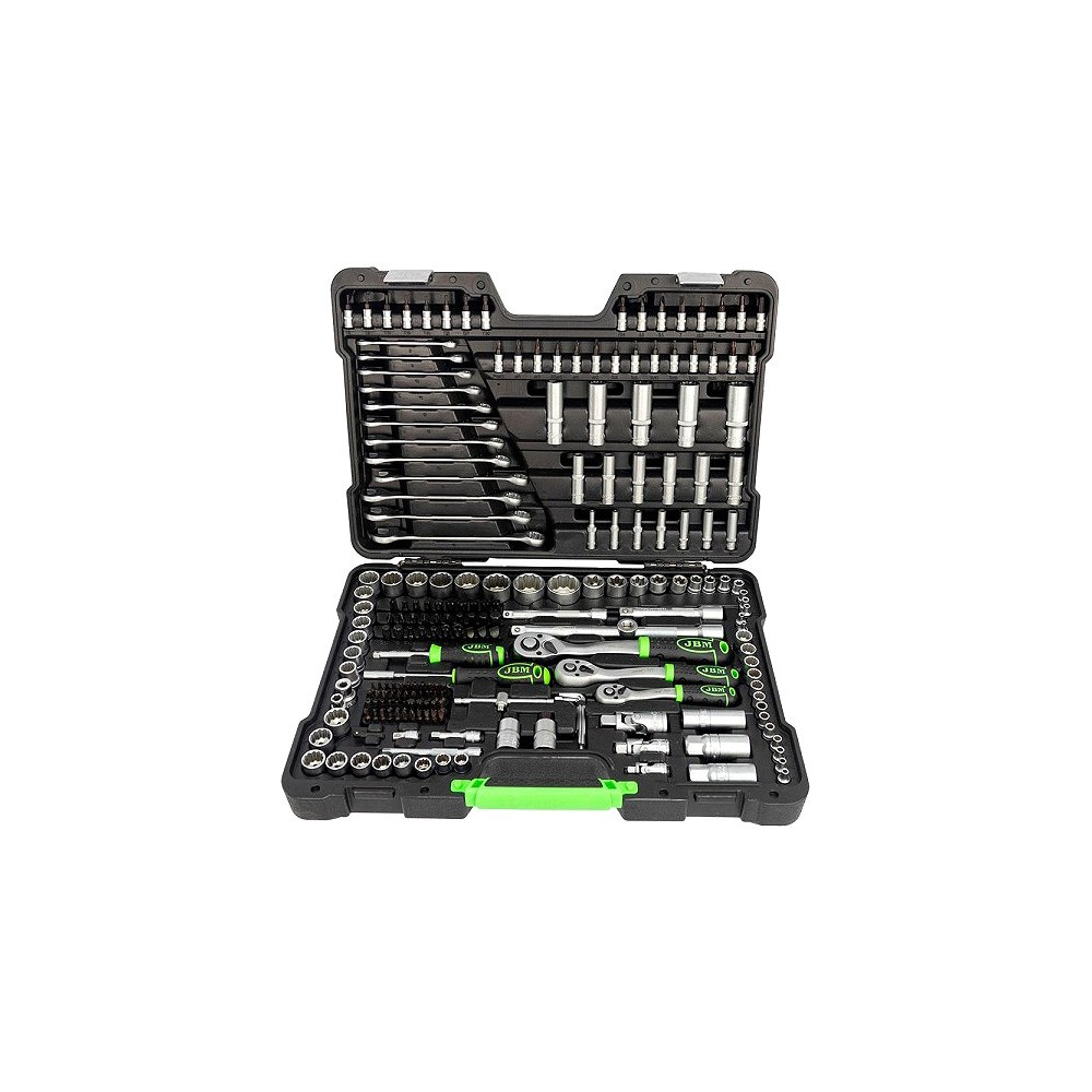 216-OS. 1/2"+3/8"+1/4" TÖÖRIISTAKOMPLEKT 12-KANT 4-32MM JBM*