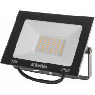 230V SMD LED PROZEKTOR 30W 4500K 140X100MM NEUTRAALNE VALGUS, MUST IP66 KELTIN