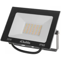 230V SMD LED PROZEKTOR 30W 4500K 140X100MM NEUTRAALNE VALGUS, MUST IP66 KELTIN