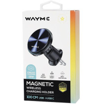 MOBIILTELEFONI MAGNETHOIDIK+JUHTMEVABA LAADIJA 15W WAYME