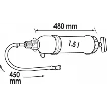 IMI/TÄITEPUMP "SÜSTAL" 1500ML, KLAPIGA, VITON TIHENDID, PLAST, ADAPTERID VIGOR
